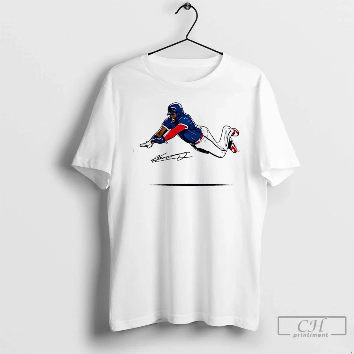 Premium Toronto Blue Jays Vladimir Guerrero Jr Flying - Adult & Kids T-Shirts, Sweatshirts & Hoodies apparel design preview 1