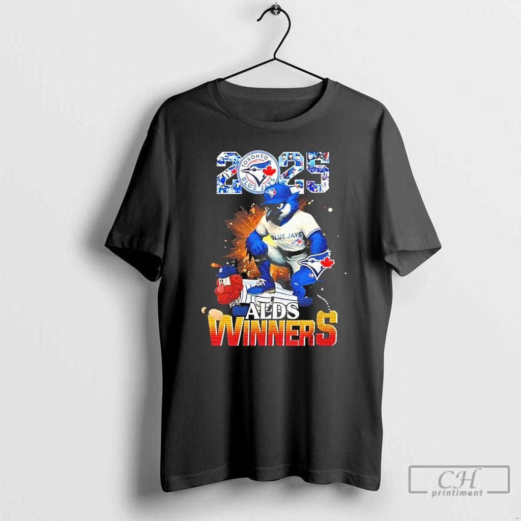 Premium Toronto Blue Jays Winners Alds 2025 Mascot - Adult & Kids T-Shirts, Sweatshirts & Hoodies apparel design preview 1