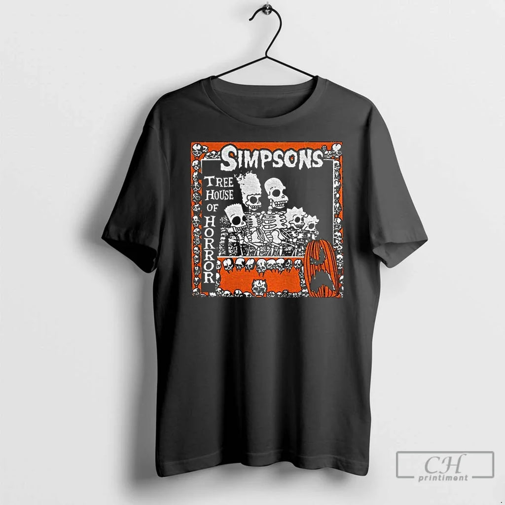Premium Tree House Of Horror Cartoon Movie Characters - Adult & Kids T-Shirts, Sweatshirts & Hoodies apparel design preview 1