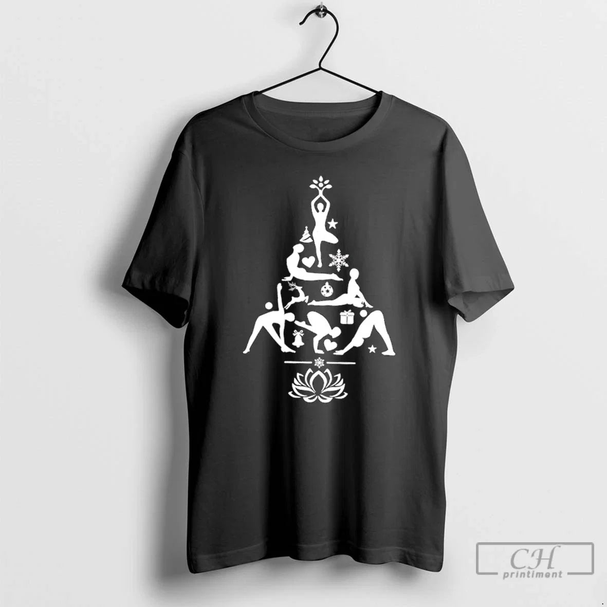Premium Tree Of Yoga Cheer Christmas - Adult & Kids T-Shirts, Sweatshirts & Hoodies apparel design preview 1