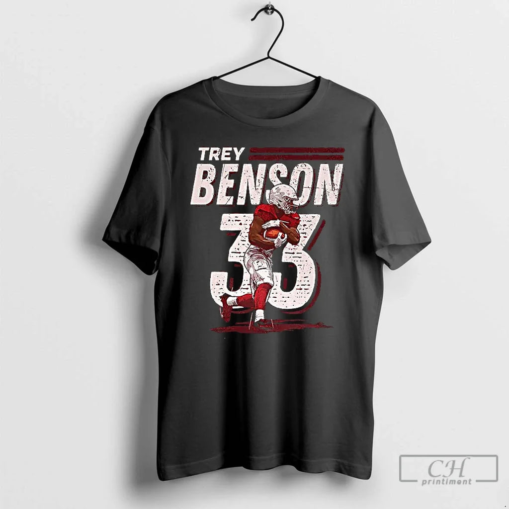 Premium Trey Benson Arizona Cardinals Baseball Dash - Adult & Kids T-Shirts, Sweatshirts & Hoodies apparel design preview 1