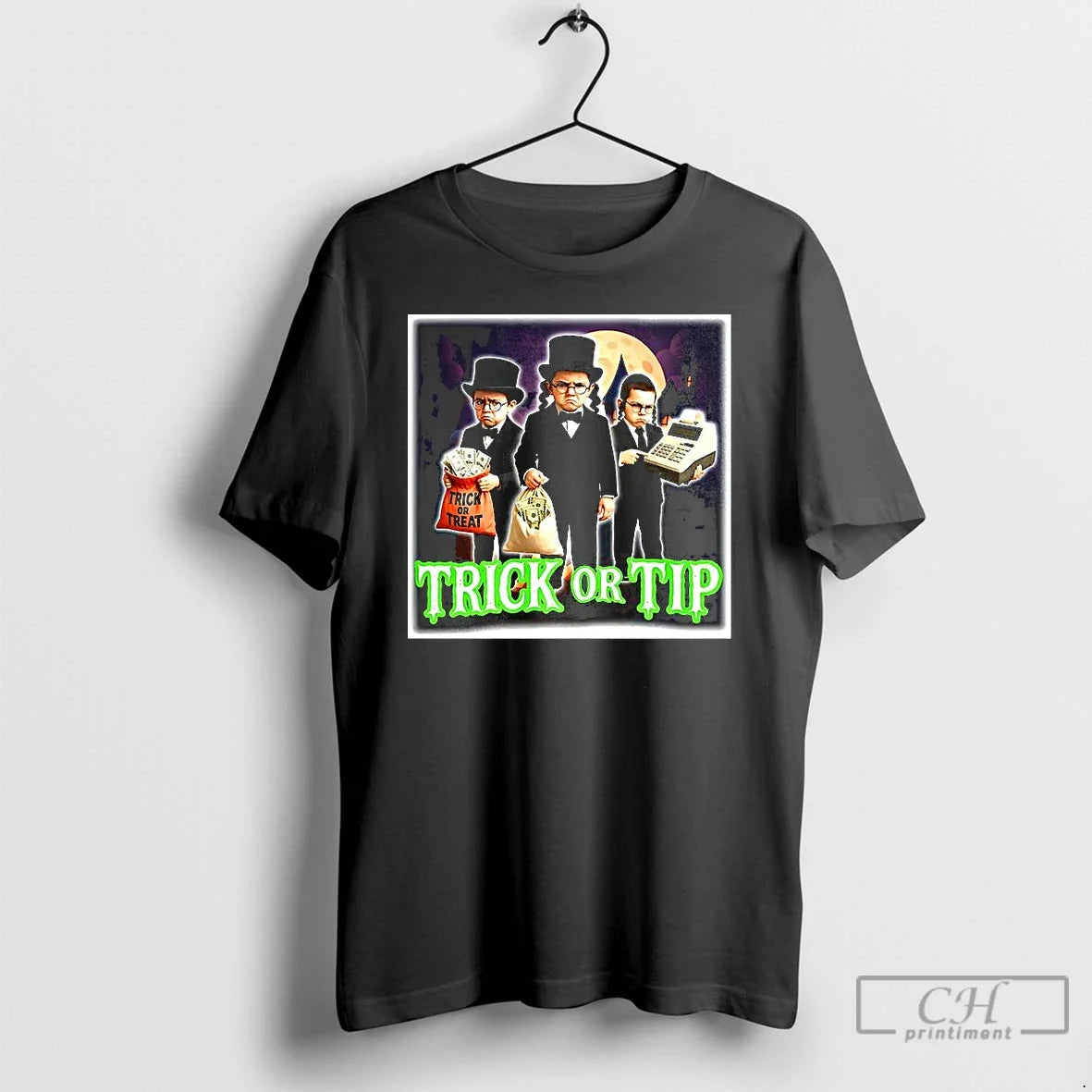 Premium Trick Or Tip Treat Parody Halloween - Adult & Kids T-Shirts, Sweatshirts & Hoodies apparel design preview 1
