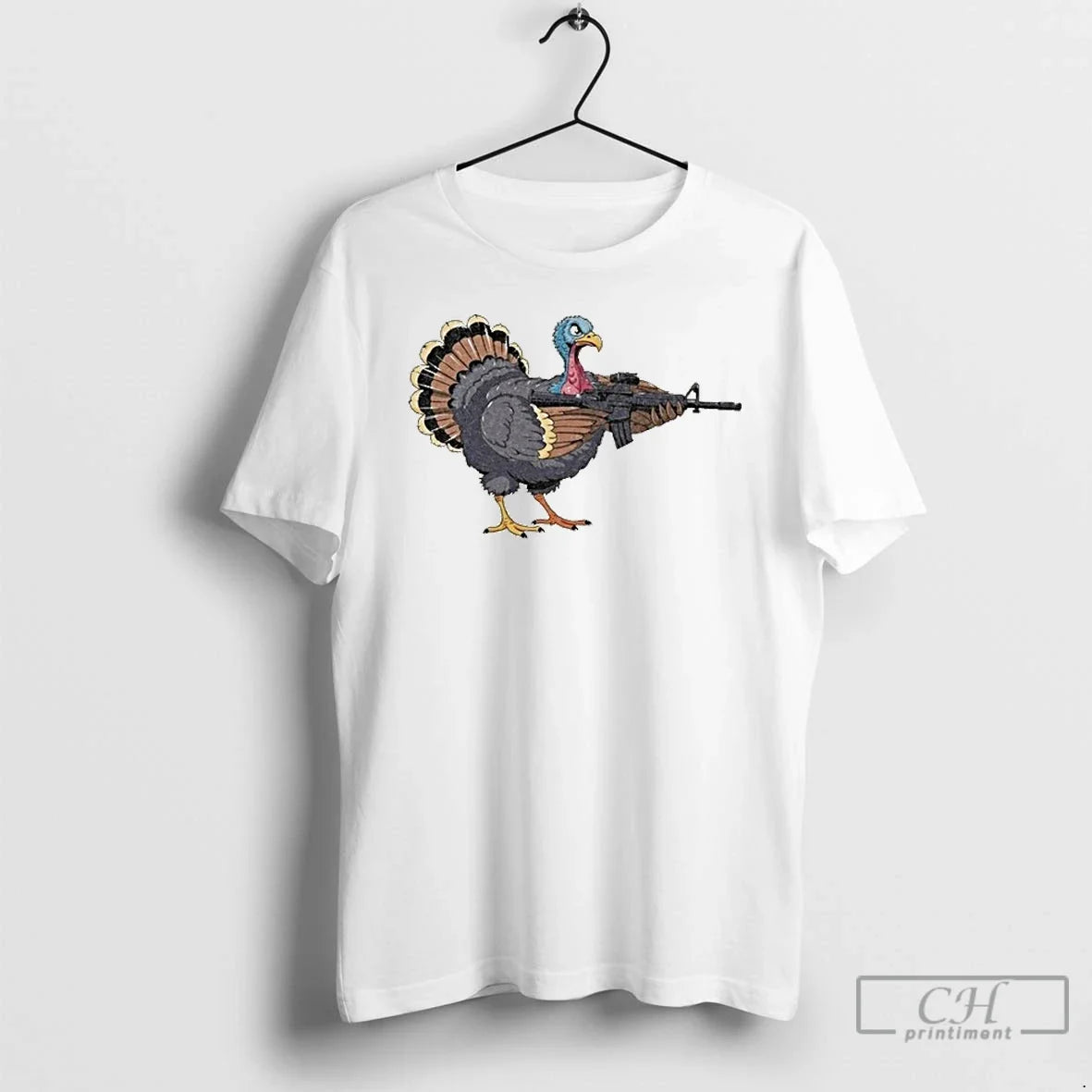 Premium Triggered Turkey - Adult & Kids T-Shirts, Sweatshirts & Hoodies apparel design preview 1