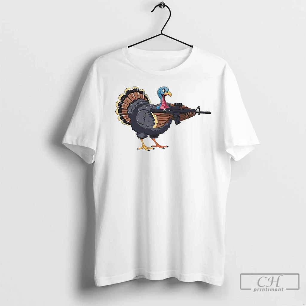 Premium Triggered Turkey M4 Carbine Thanksgiving - Adult & Kids T-Shirts, Sweatshirts & Hoodies apparel design preview 1