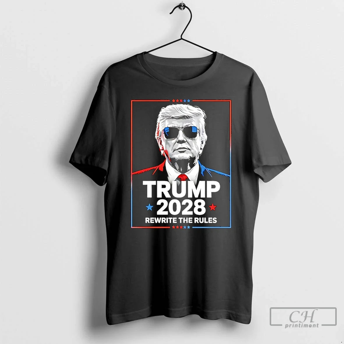 Premium Trump 2028 Rewrite The Rules - Adult & Kids T-Shirts, Sweatshirts & Hoodies apparel design preview 1