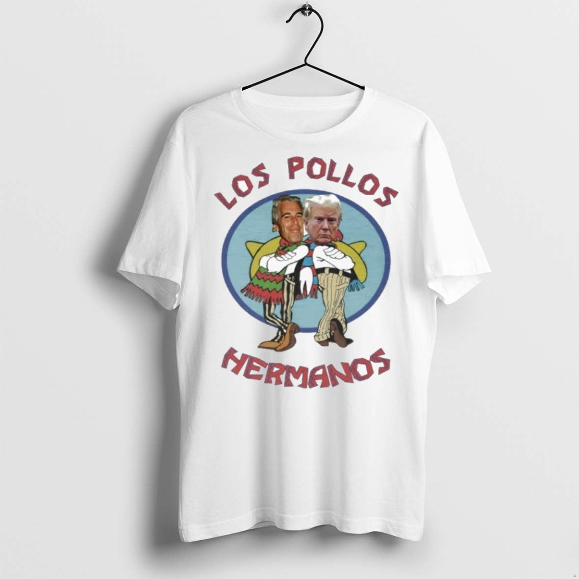 Premium Trump And Jeffrey Epstein Los Pollos Hermanos - Adult & Kids T-Shirts, Sweatshirts & Hoodies apparel design preview 1