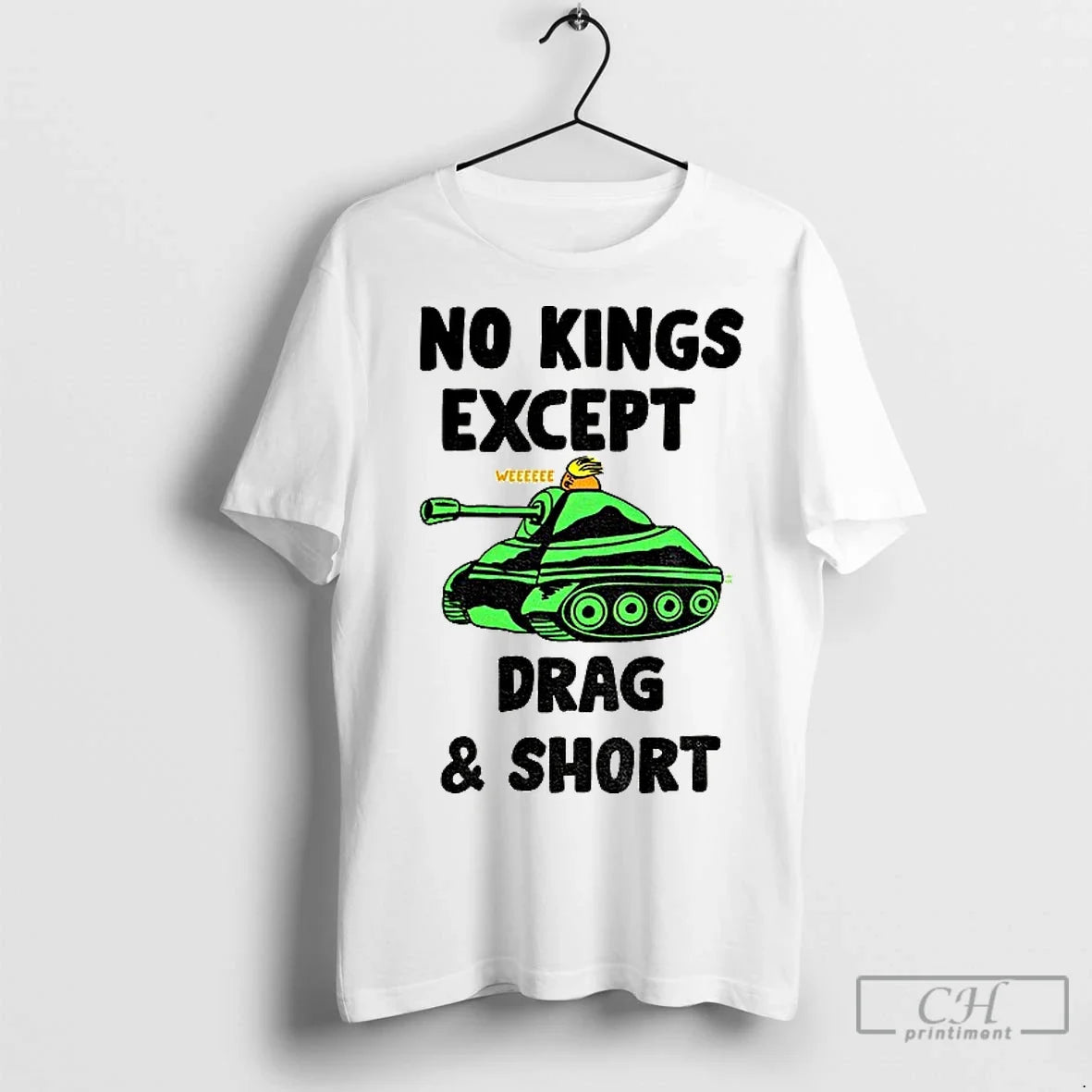 Premium Trump Tank No Kings Except Drag And Short - Adult & Kids T-Shirts, Sweatshirts & Hoodies apparel design preview 1