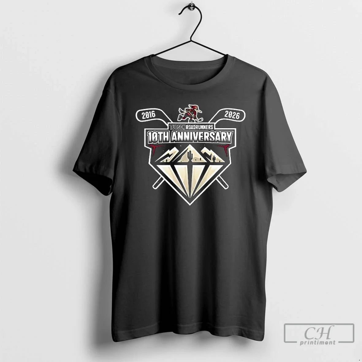 Premium Tucson Roadrunners 2025 10th Anniversary Long - Adult & Kids T-Shirts, Sweatshirts & Hoodies apparel design preview 1