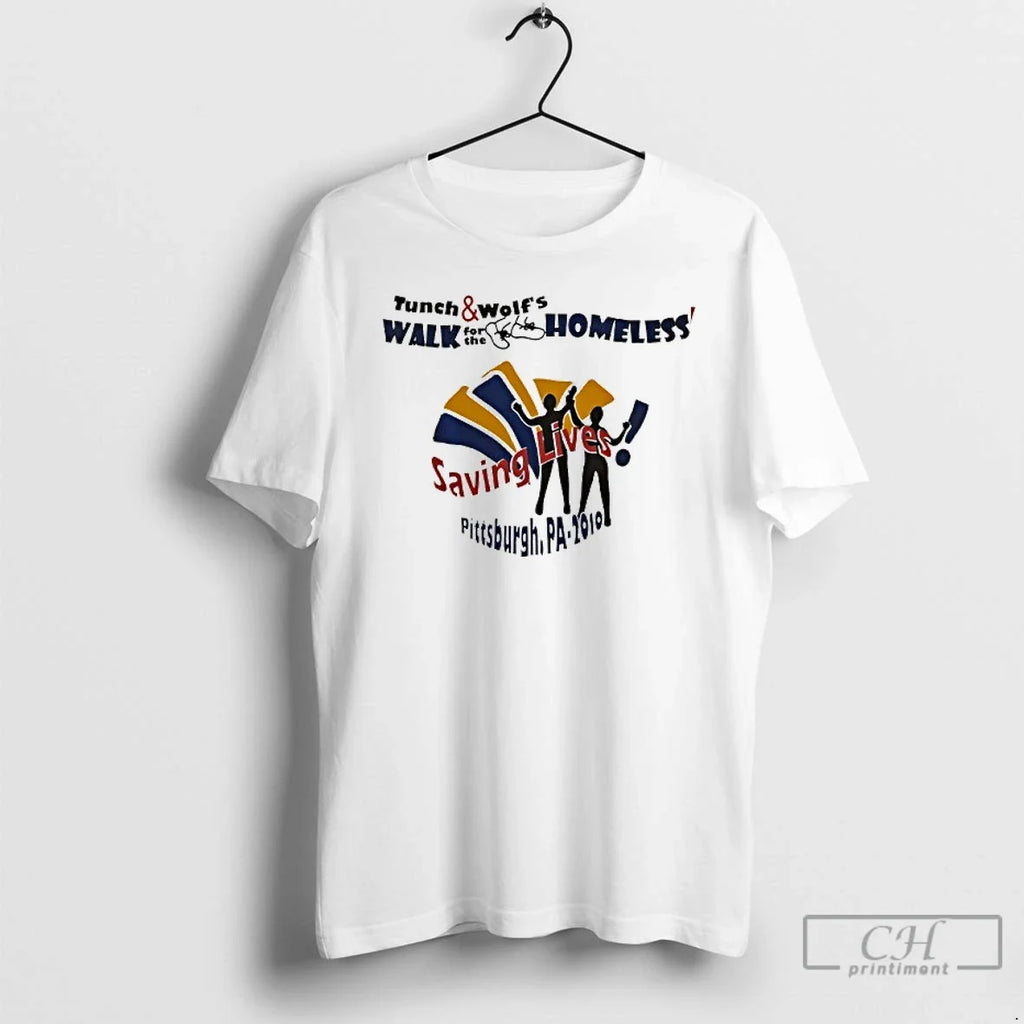 Premium Tunch And Wolfs Walk For The Homeless Saving - Adult & Kids T-Shirts, Sweatshirts & Hoodies apparel design preview 1