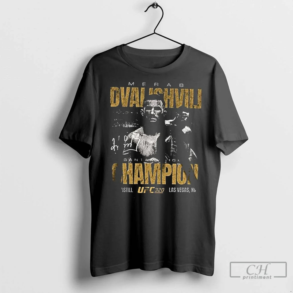 Premium Ufc 320 Merab Dvalishvili Bantamweight - Adult & Kids T-Shirts, Sweatshirts & Hoodies apparel design preview 1