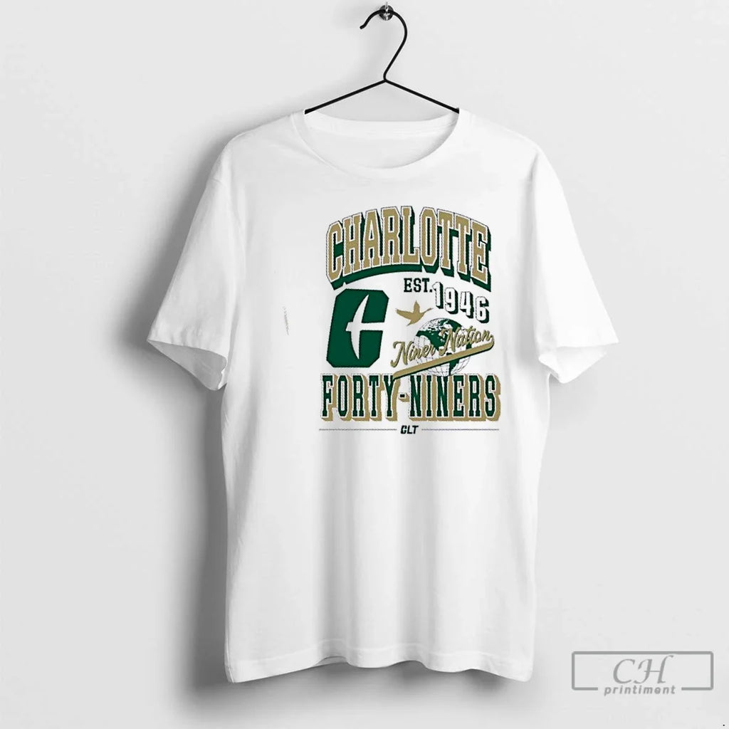 Premium Unc Charlotte T Niner Nation Forty Niners Est - Adult & Kids T-Shirts, Sweatshirts & Hoodies apparel design preview 1