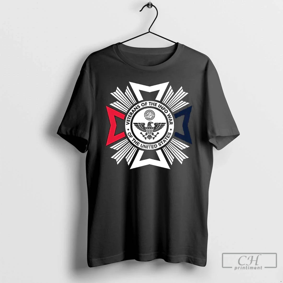 Premium Us Veteran Of The Infowar Long Sleve - Adult & Kids T-Shirts, Sweatshirts & Hoodies apparel design preview 1