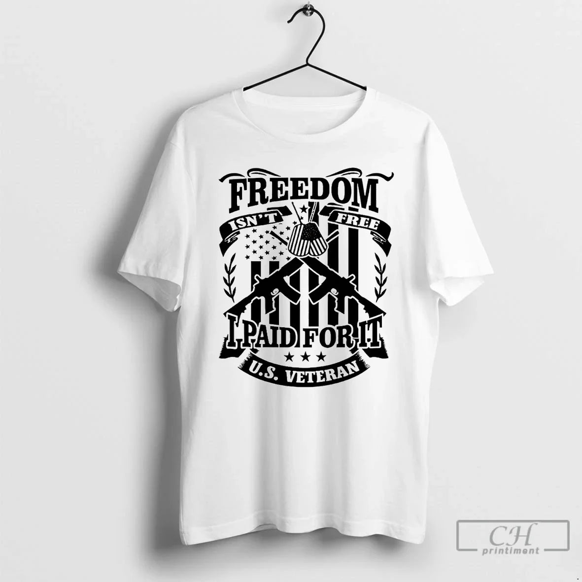 Premium Us Veteran Freedom Isnt Free I Paid For It - Adult & Kids T-Shirts, Sweatshirts & Hoodies apparel design preview 1