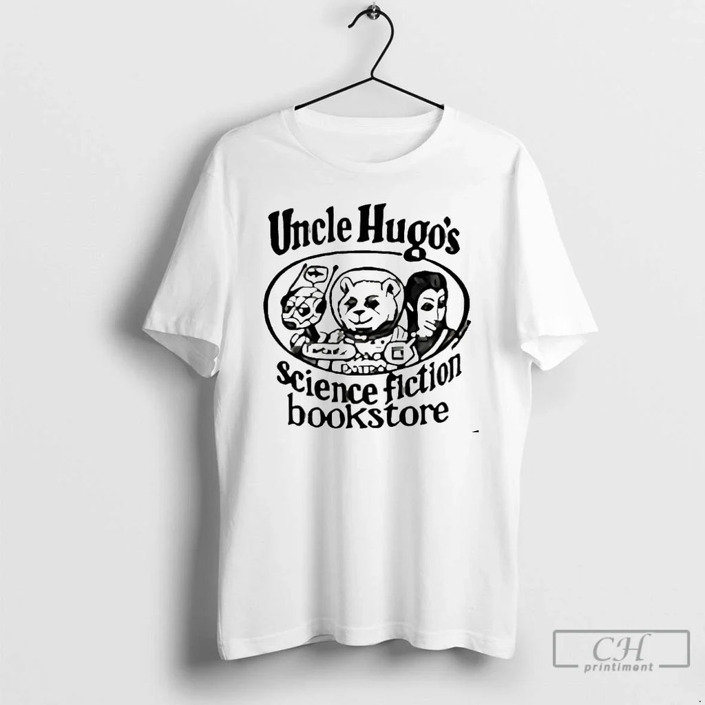 Premium Uncle Hugos Science Fiction Bookstore - Adult & Kids T-Shirts, Sweatshirts & Hoodies apparel design preview 1