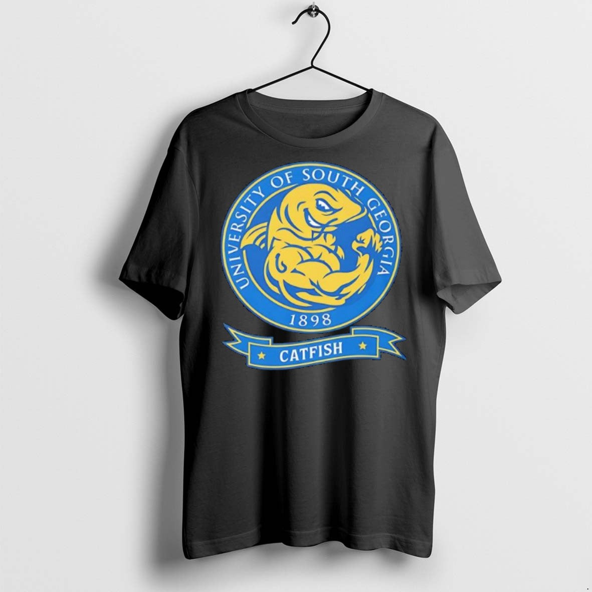 Premium University Of South Georgia Catfish Mascot - Adult & Kids T-Shirts, Sweatshirts & Hoodies apparel design preview 1