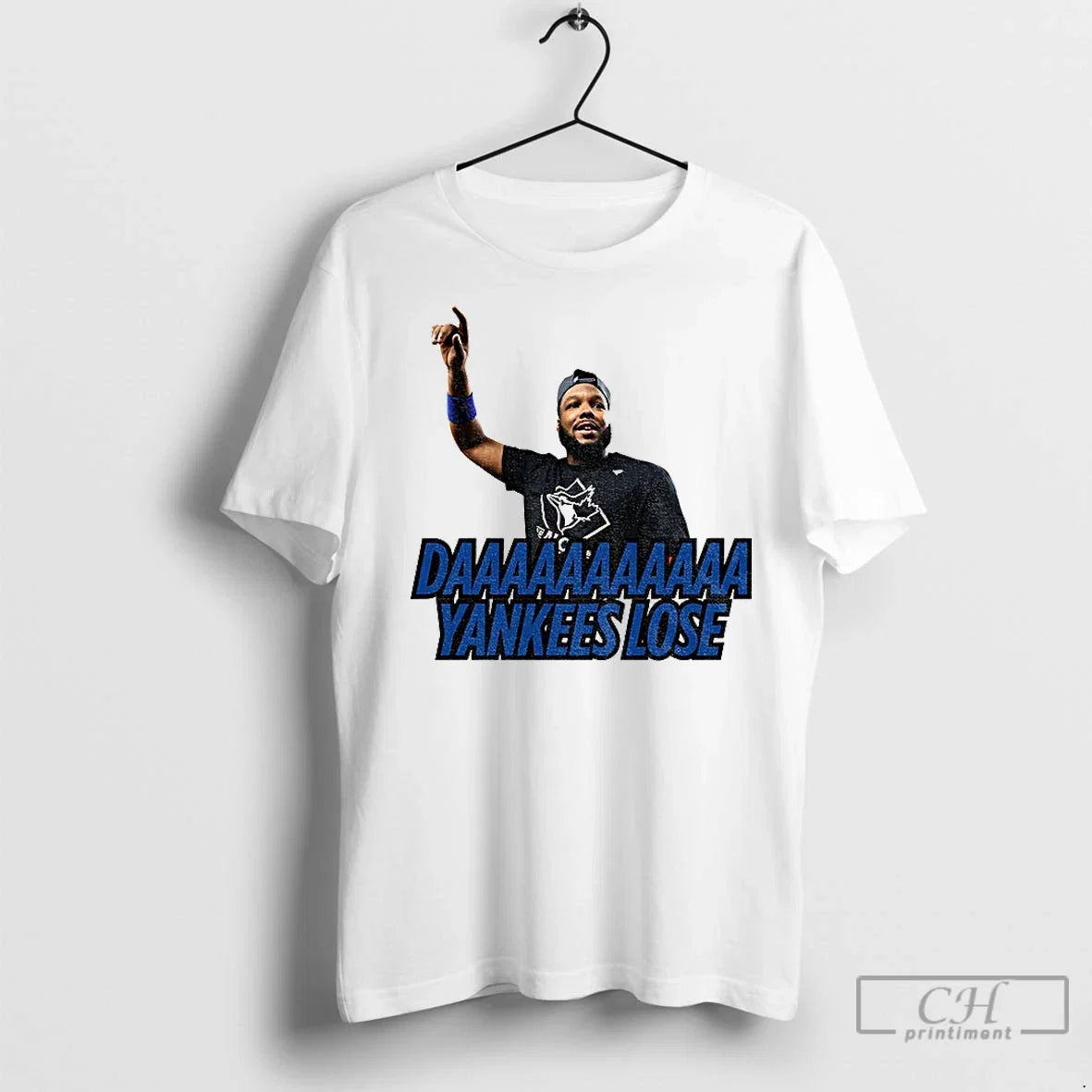 Premium Vladimir Guerrero Jr Daaaaaaaa Yankees Lose - Adult & Kids T-Shirts, Sweatshirts & Hoodies apparel design preview 1