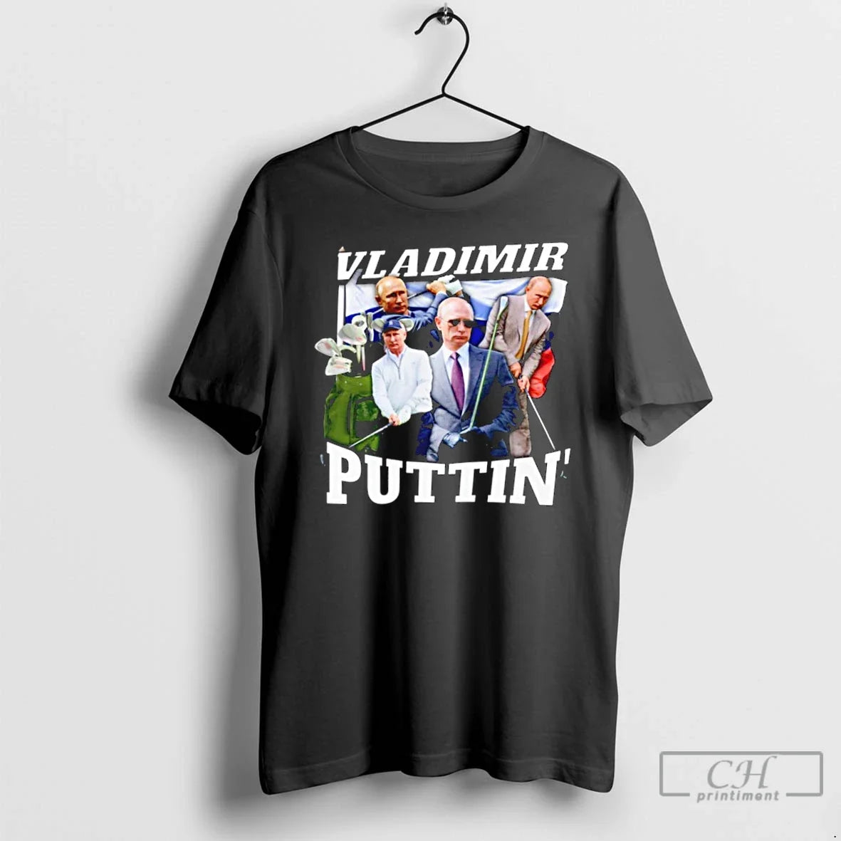 Premium Vladimir Puttin Golfing - Adult & Kids T-Shirts, Sweatshirts & Hoodies apparel design preview 1