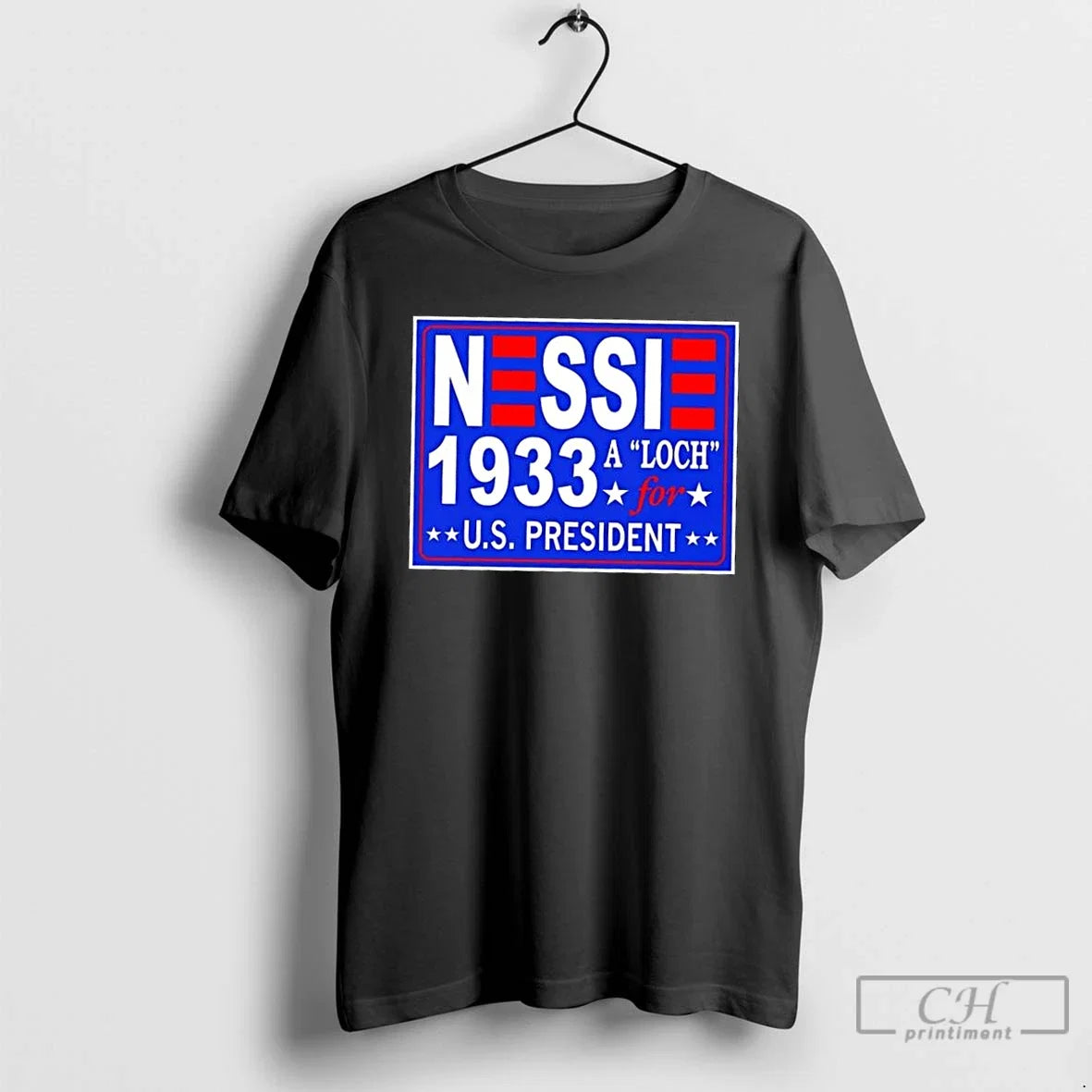 Premium Vote Nessie A Luch For Us President 1933 - Adult & Kids T-Shirts, Sweatshirts & Hoodies apparel design preview 1