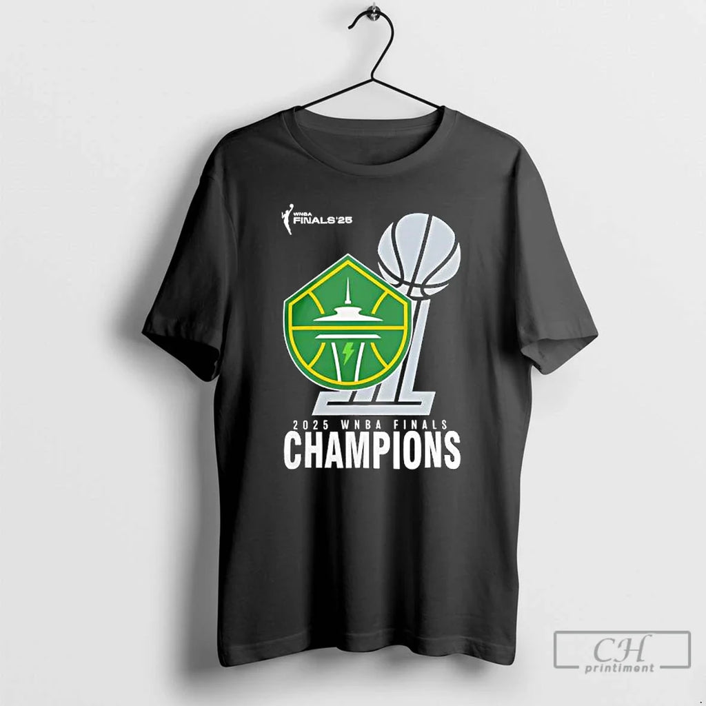 Premium Wnba Shop 2025 Champions Seattle Storm Finals - Adult & Kids T-Shirts, Sweatshirts & Hoodies apparel design preview 1