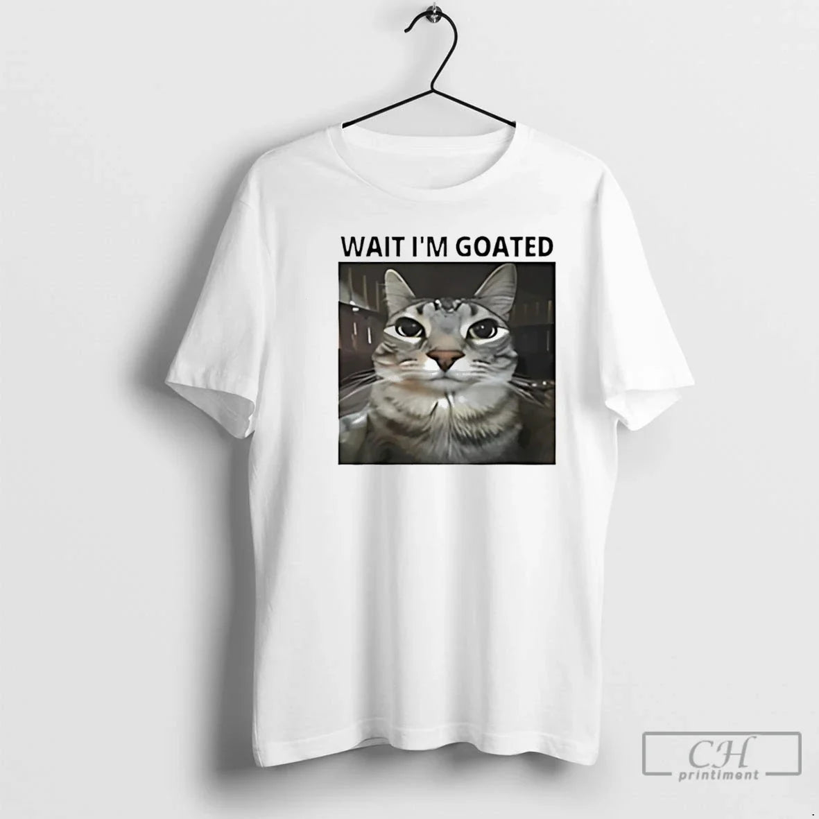 Premium Wait Im Goated Cat Funny - Adult & Kids T-Shirts, Sweatshirts & Hoodies apparel design preview 1