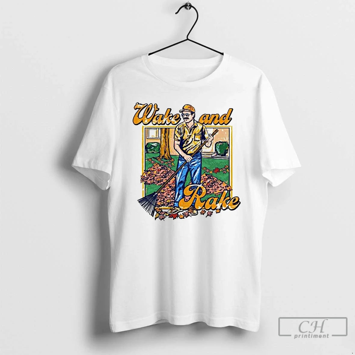 Premium Wake And Rake Ornaments - Adult & Kids T-Shirts, Sweatshirts & Hoodies apparel design preview 1