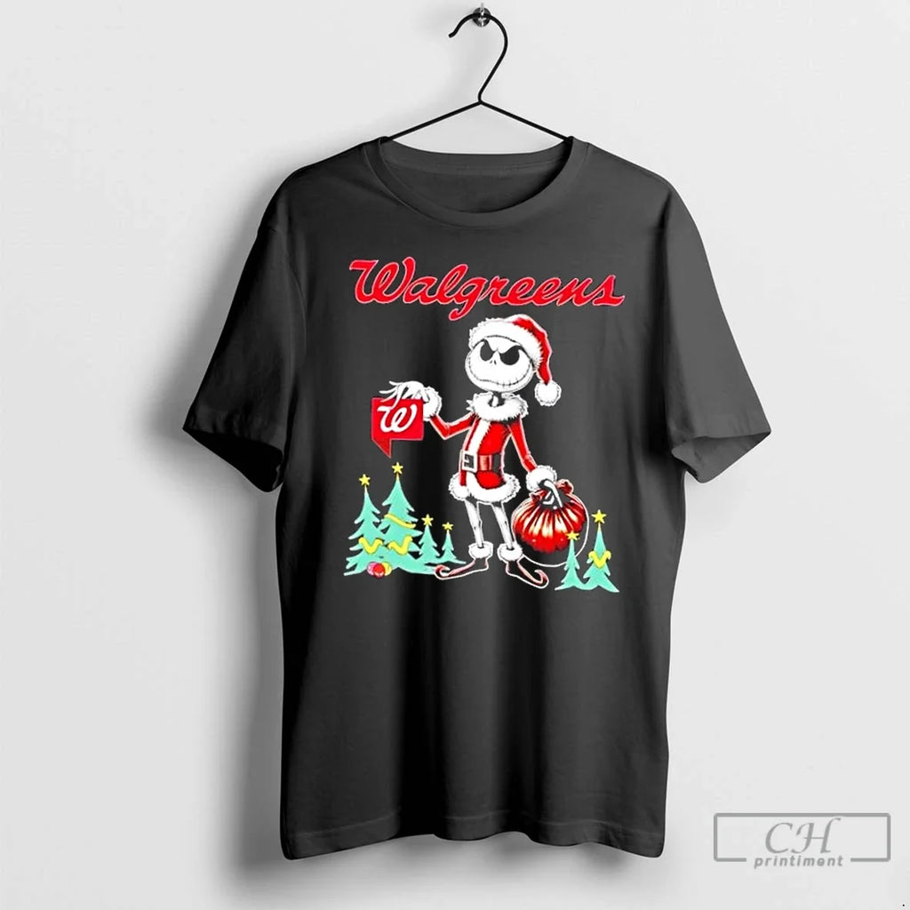 Premium Walgreens X Jack Skellington Santa Isnt Real - Adult & Kids T-Shirts, Sweatshirts & Hoodies apparel design preview 1