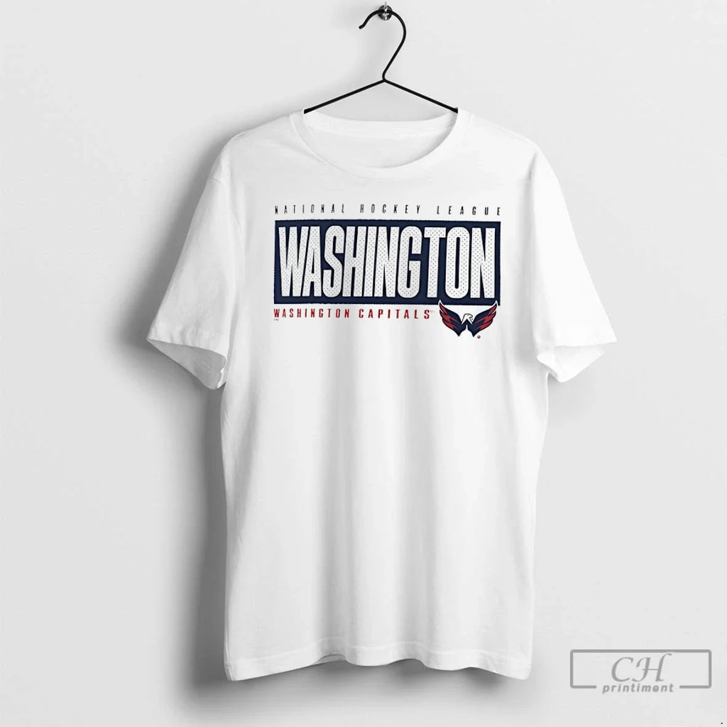Premium Washington Capitals Blocked Out Nhl 2025 - Adult & Kids T-Shirts, Sweatshirts & Hoodies apparel design preview 1