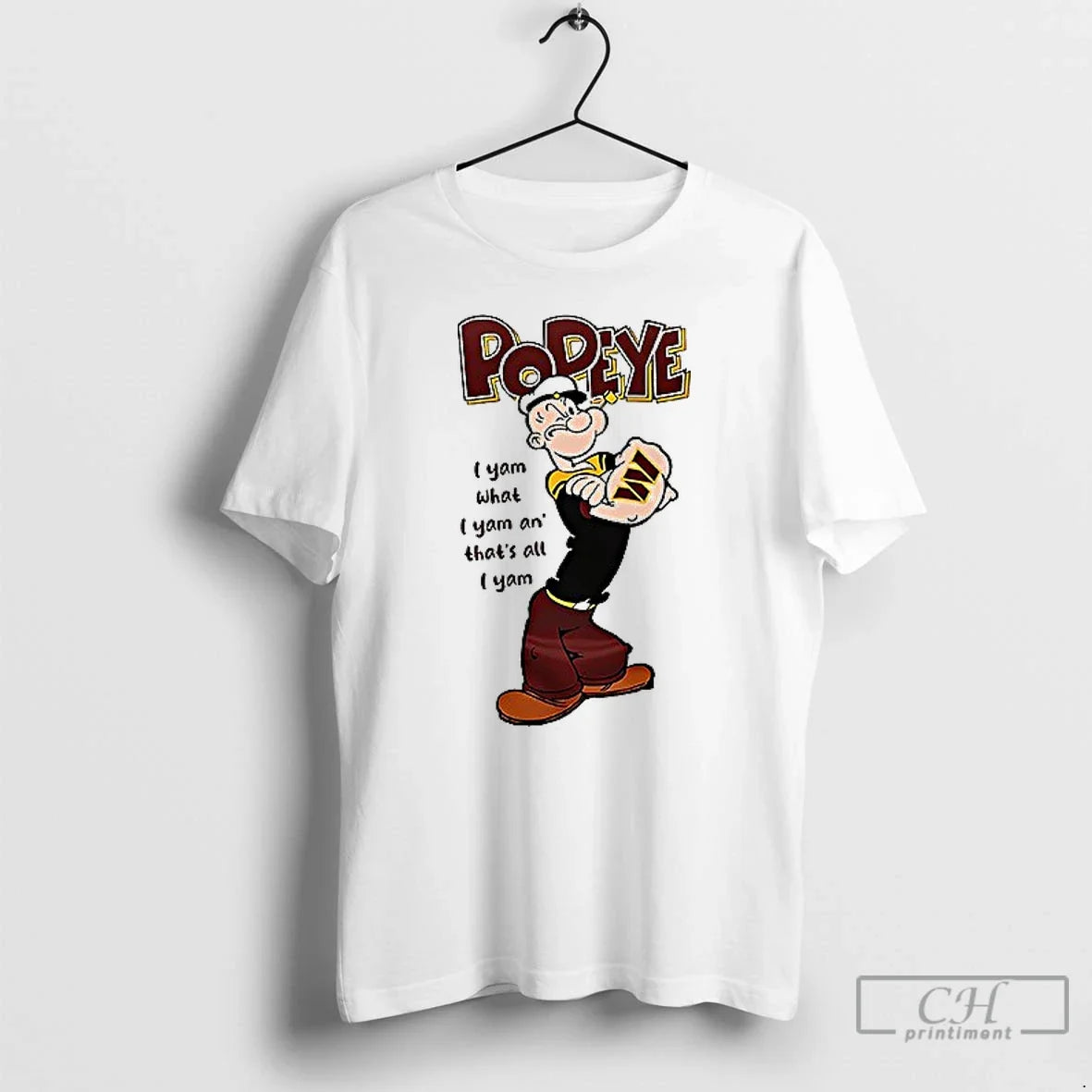 Premium Washington Commanders X Popeye I Yam What An - Adult & Kids T-Shirts, Sweatshirts & Hoodies apparel design preview 1