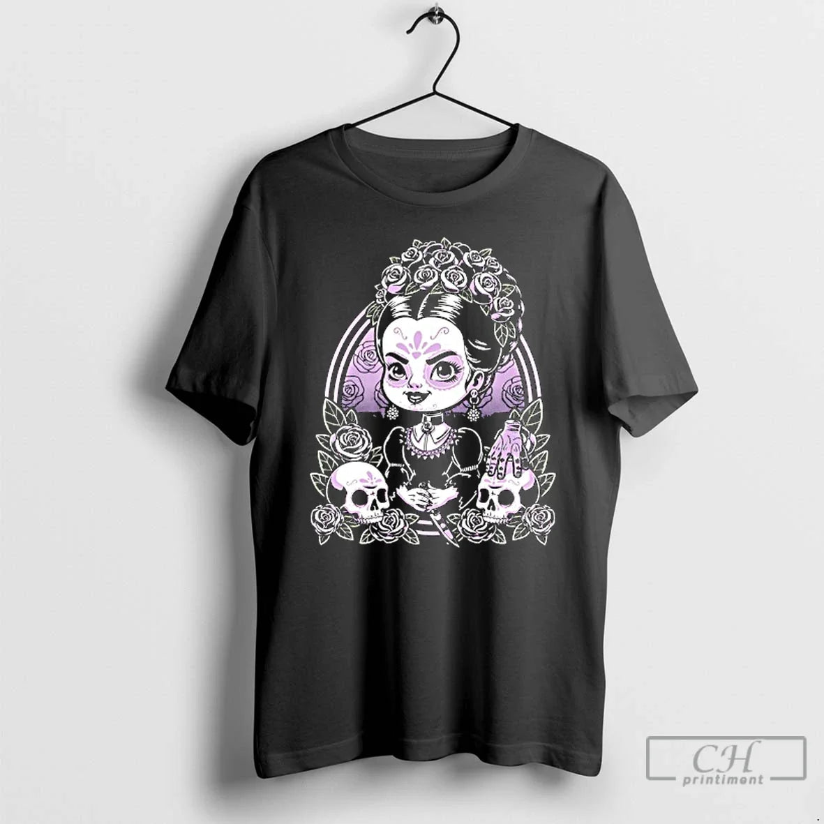Premium Wednesday Addams Gothic Muerte Girl - Adult & Kids T-Shirts, Sweatshirts & Hoodies apparel design preview 1