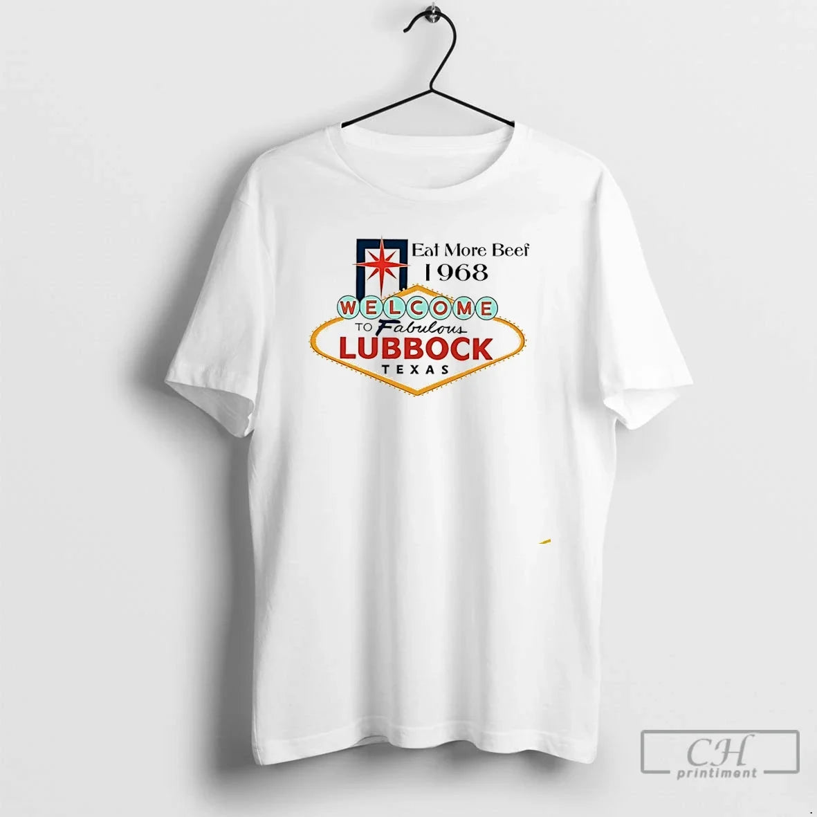 Premium Welcome To Fabulous Lubbock Texas Eat More - Adult & Kids T-Shirts, Sweatshirts & Hoodies apparel design preview 1