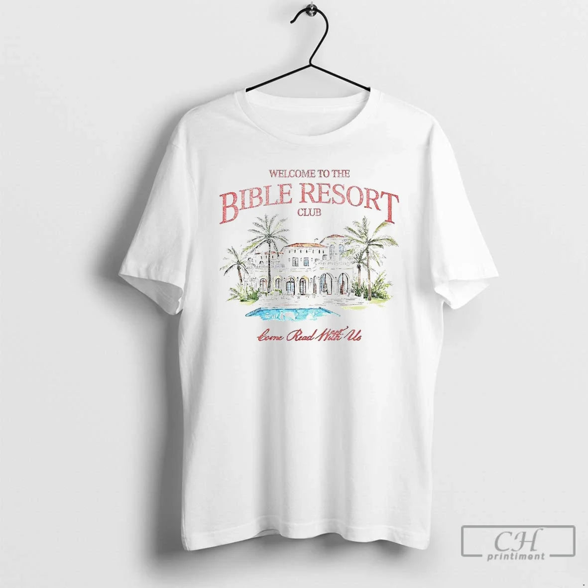 Premium Welcome To The Bible Resort Club - Adult & Kids T-Shirts, Sweatshirts & Hoodies apparel design preview 1