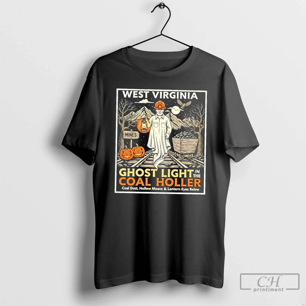 Premium West Virginia Ghost Light In The Coal Holler - Adult & Kids T-Shirts, Sweatshirts & Hoodies apparel design preview 1