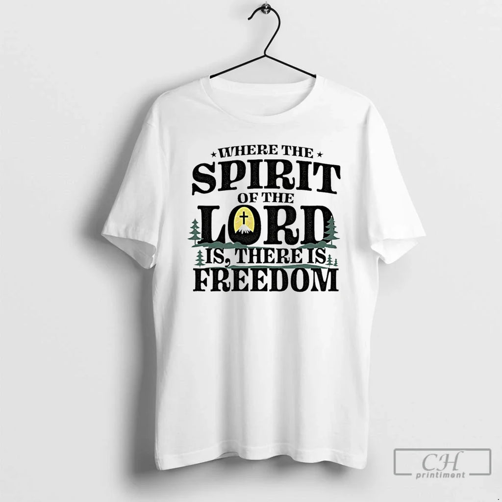 Premium Where The Spirit Of Lord Is There Freedom - Adult & Kids T-Shirts, Sweatshirts & Hoodies apparel design preview 1