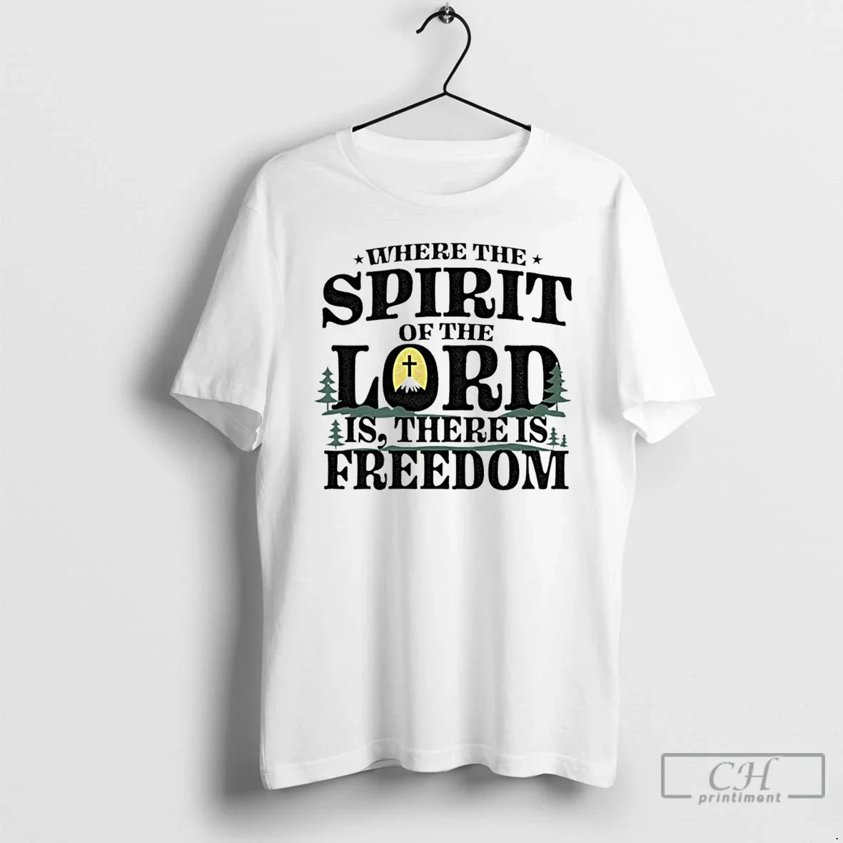Premium Where The Spirit Of Lord Is There Freedom - Adult & Kids T-Shirts, Sweatshirts & Hoodies apparel design preview 1
