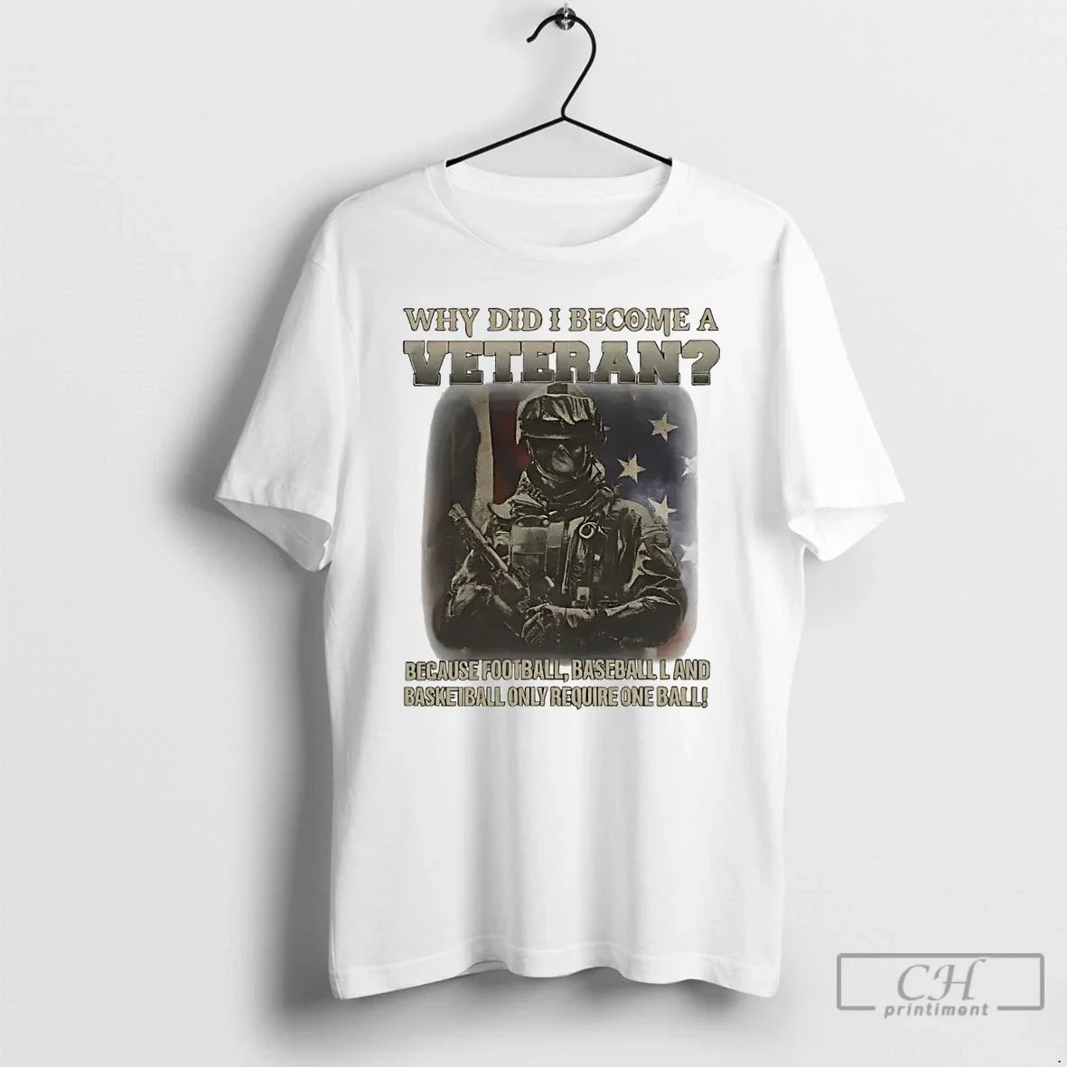 Premium Why Did I Become A Veteran Because Football - Adult & Kids T-Shirts, Sweatshirts & Hoodies apparel design preview 1