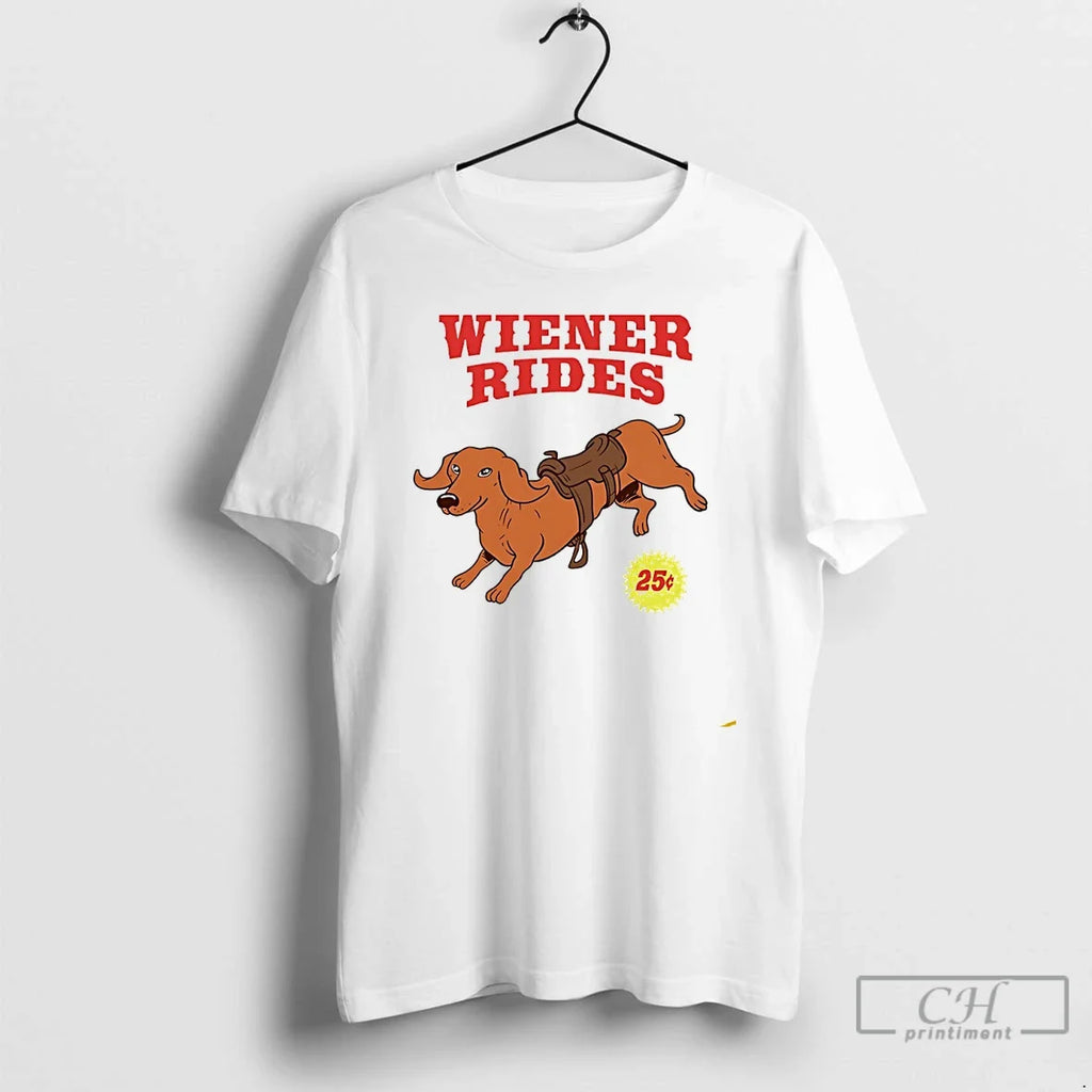 Premium Wiener Rides 25 Cent - Adult & Kids T-Shirts, Sweatshirts & Hoodies apparel design preview 1