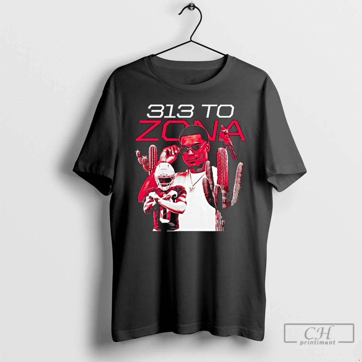 Premium Will Johnson 313 To Zona Arizona Cardinals - Adult & Kids T-Shirts, Sweatshirts & Hoodies apparel design preview 1