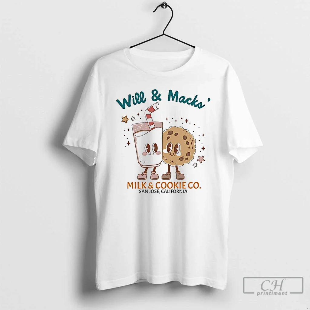 Premium Will Macks Milk Cookie Co San Jose California - Adult & Kids T-Shirts, Sweatshirts & Hoodies apparel design preview 1