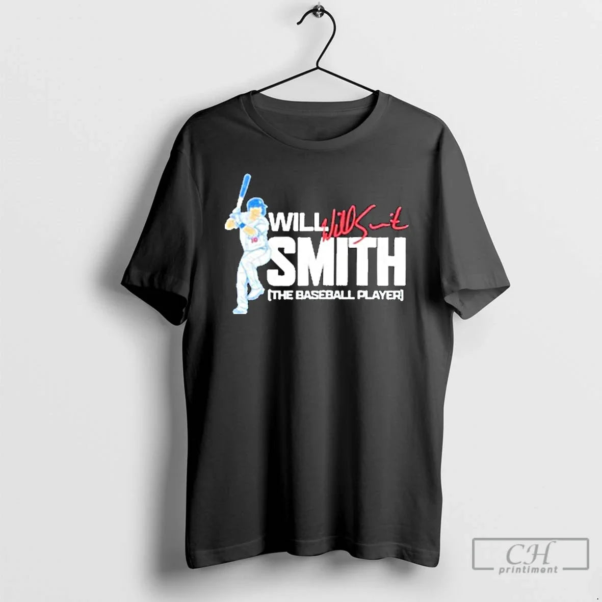 Premium Will Smith The Baseball Player Los Angeles - Adult & Kids T-Shirts, Sweatshirts & Hoodies apparel design preview 1