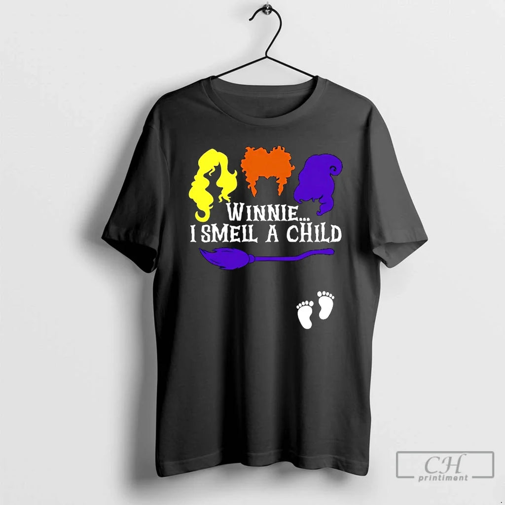 Premium Winnie I Smell A Child Halloween - Adult & Kids T-Shirts, Sweatshirts & Hoodies apparel design preview 1