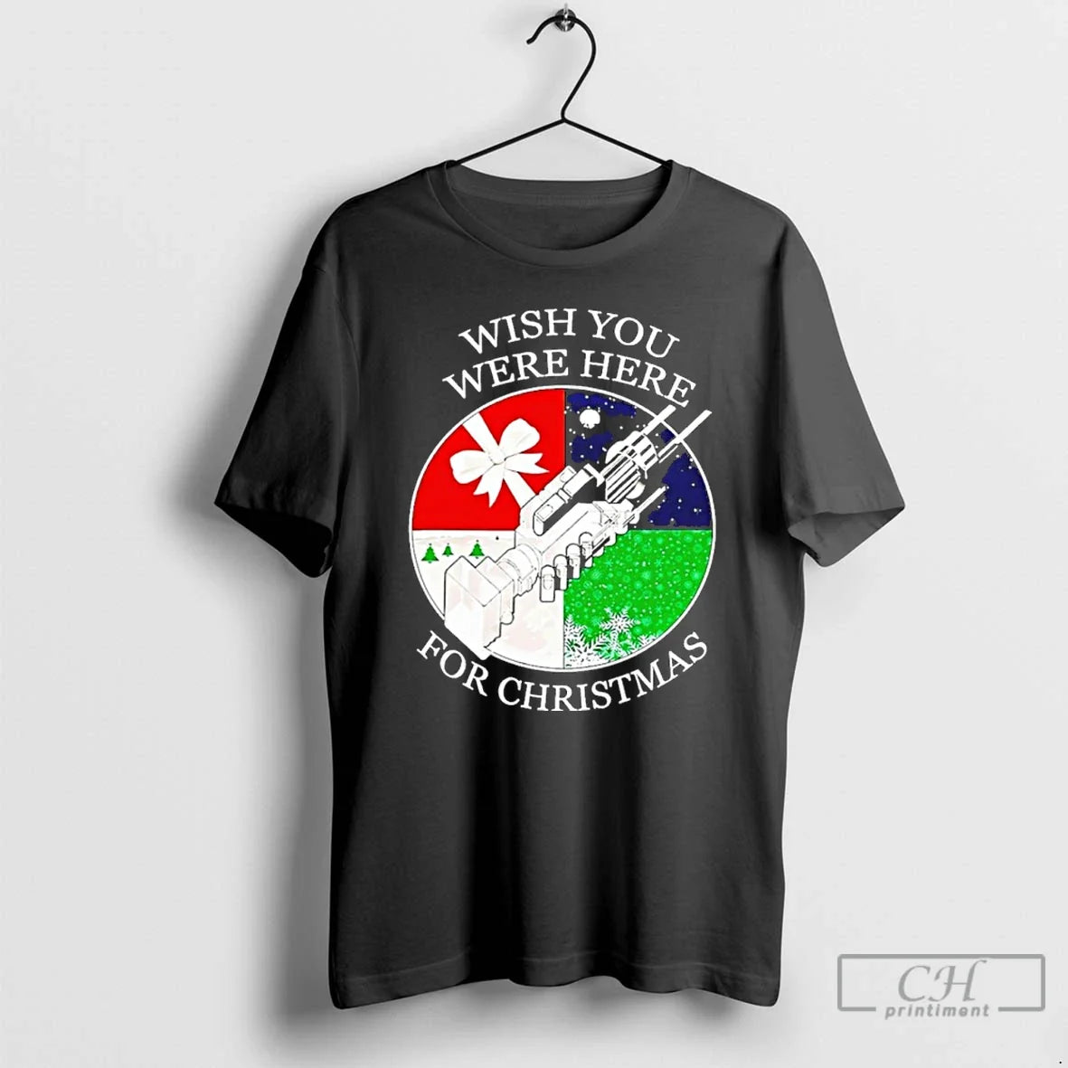Premium Wish You Were Here For Christmas - Adult & Kids T-Shirts, Sweatshirts & Hoodies apparel design preview 1