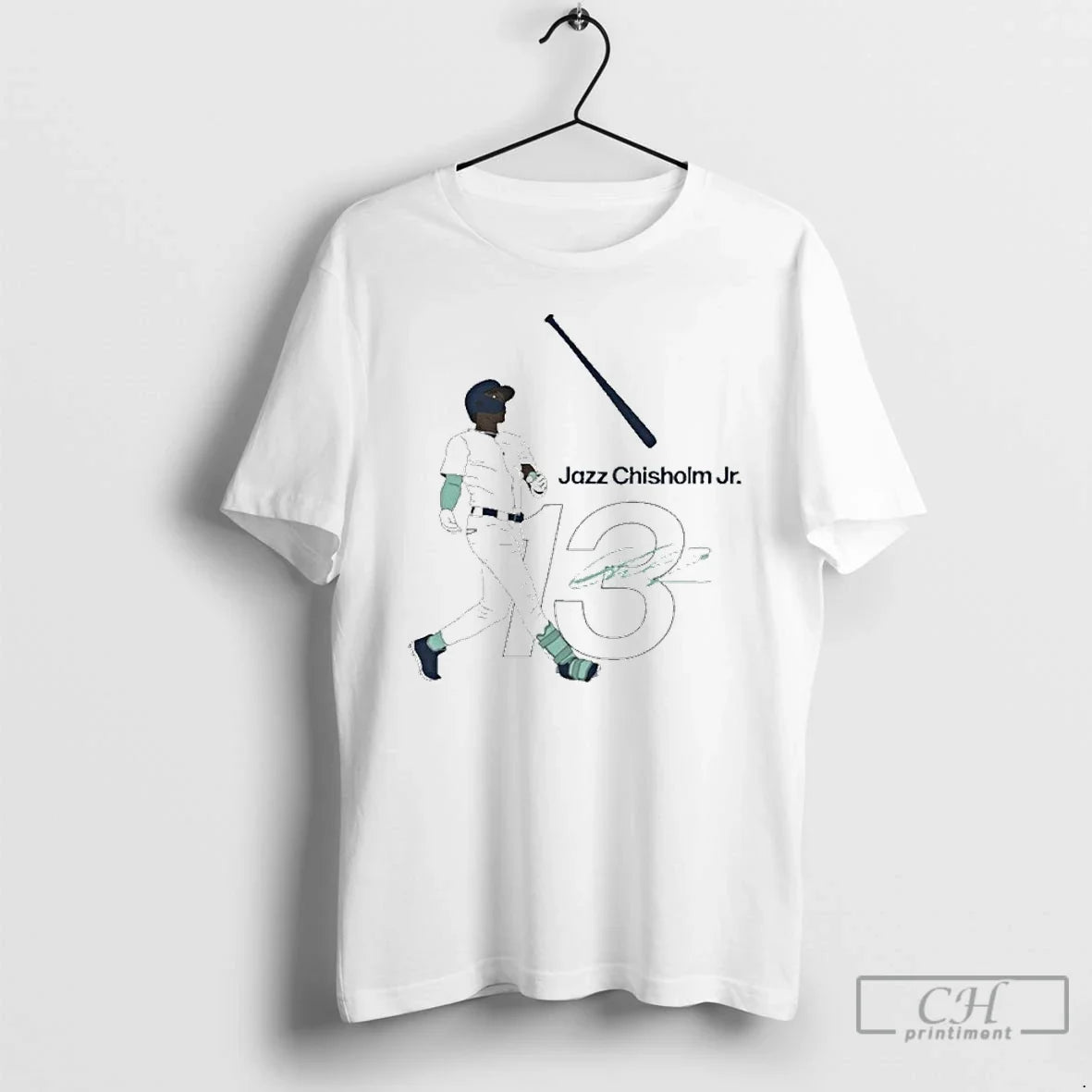 Premium Yankees Jazz Bat Flip - Adult & Kids T-Shirts, Sweatshirts & Hoodies apparel design preview 1