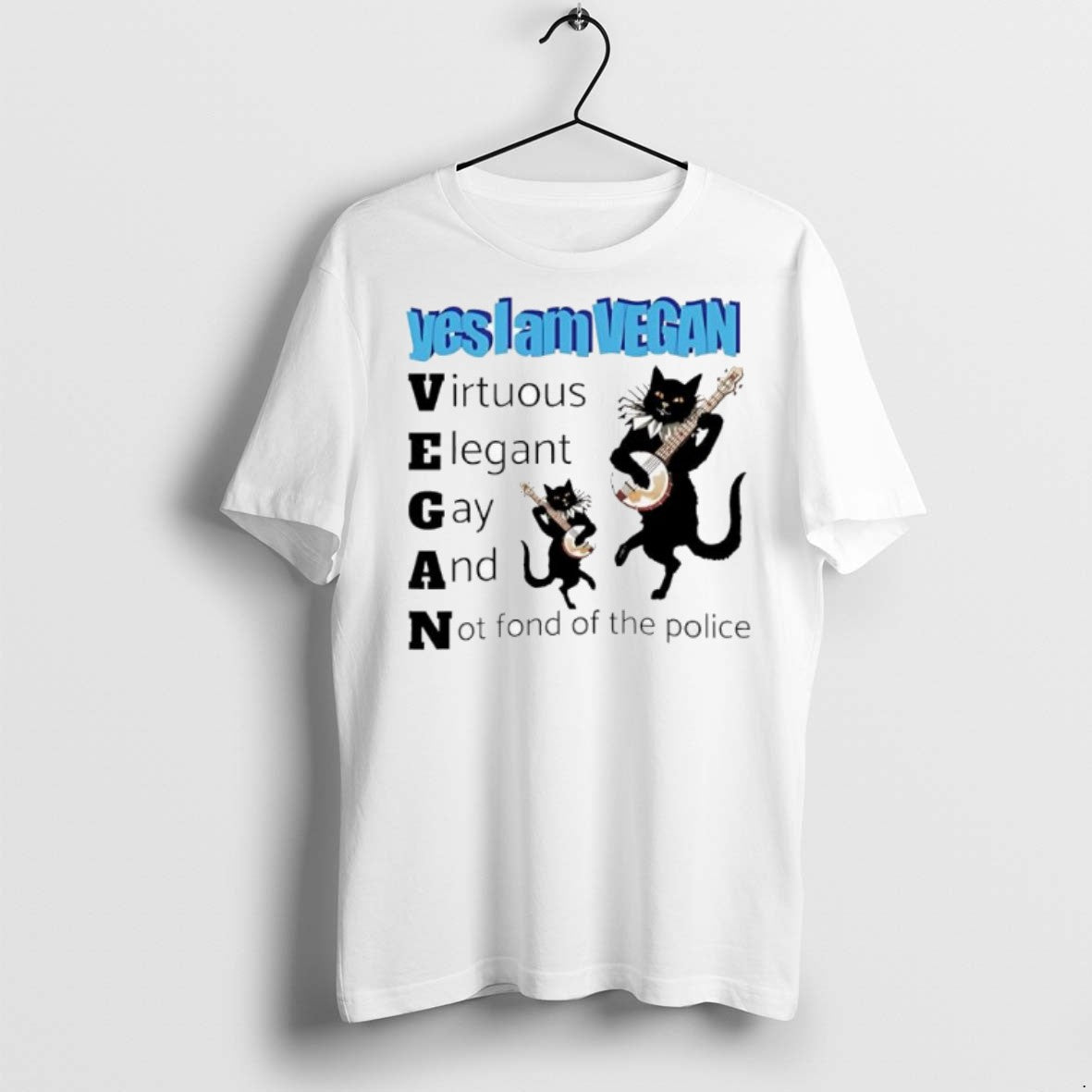 Premium Yes I Am Vegan Virtuous Elegant Gay And Not - Adult & Kids T-Shirts, Sweatshirts & Hoodies apparel design preview 1