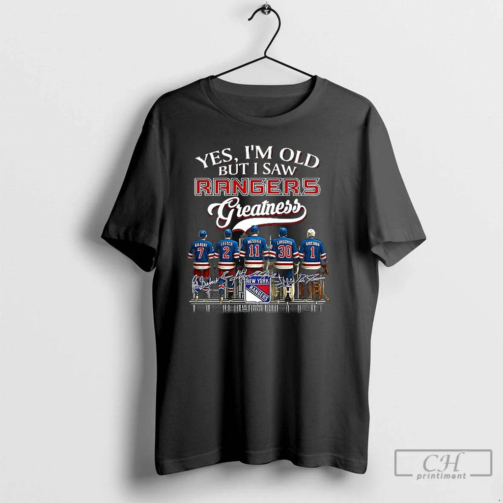 Premium Yes Im Old But I Saw New York Rangers Nhl - Adult & Kids T-Shirts, Sweatshirts & Hoodies apparel design preview 1