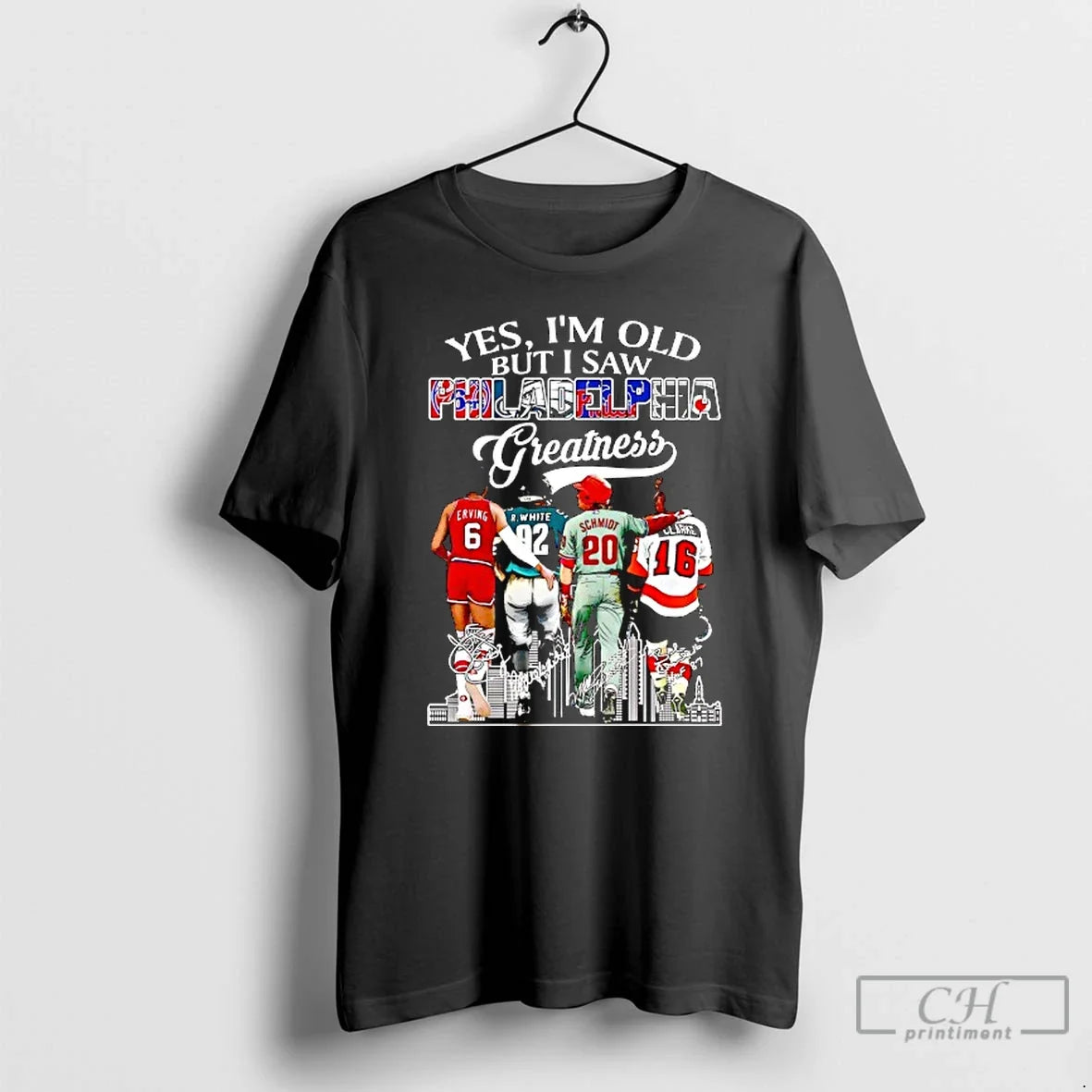 Premium Yes Im Old But I Saw Philadelphia Greatness - Adult & Kids T-Shirts, Sweatshirts & Hoodies apparel design preview 1