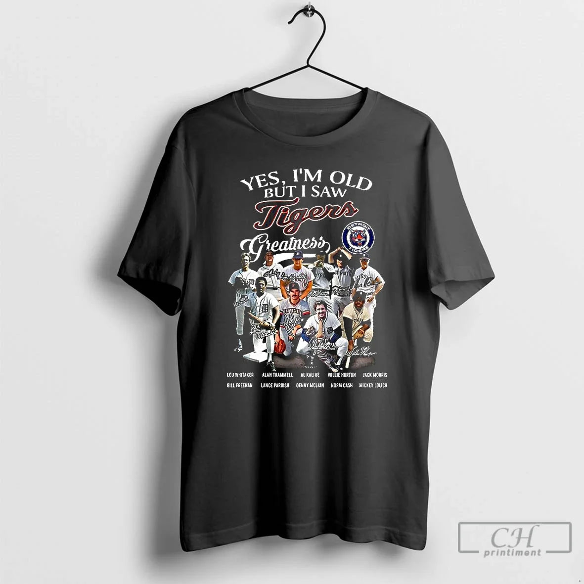 Premium Yes Im Old But I Saw Tigers Greatness Legend - Adult & Kids T-Shirts, Sweatshirts & Hoodies apparel design preview 1