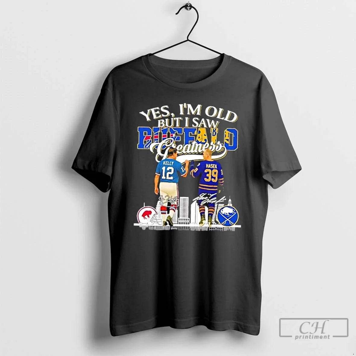 Premium Yes Im Old But I Saw Greatness Buffalo Sport - Adult & Kids T-Shirts, Sweatshirts & Hoodies apparel design preview 1