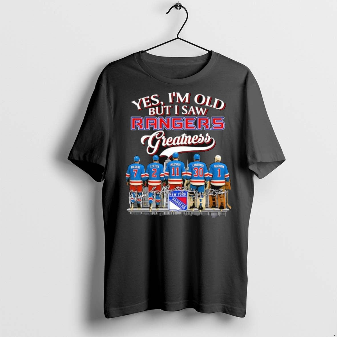 Premium Yes Im Old But I Saw New York Rangers - Adult & Kids T-Shirts, Sweatshirts & Hoodies apparel design preview 1