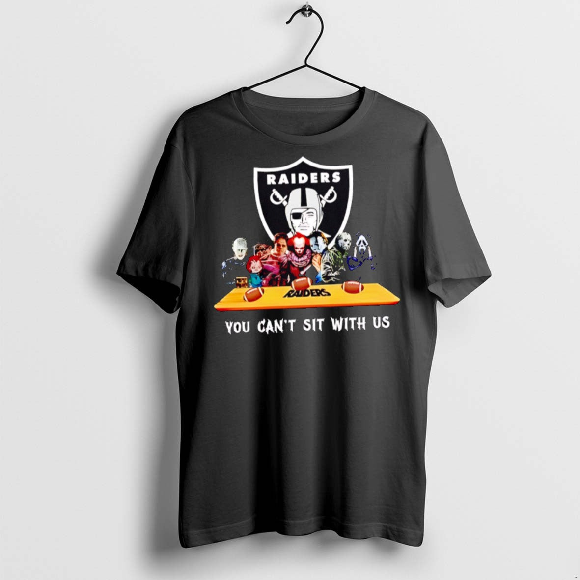 Premium You Cant Sit With Us Raiders Football Horror - Adult & Kids T-Shirts, Sweatshirts & Hoodies apparel design preview 1