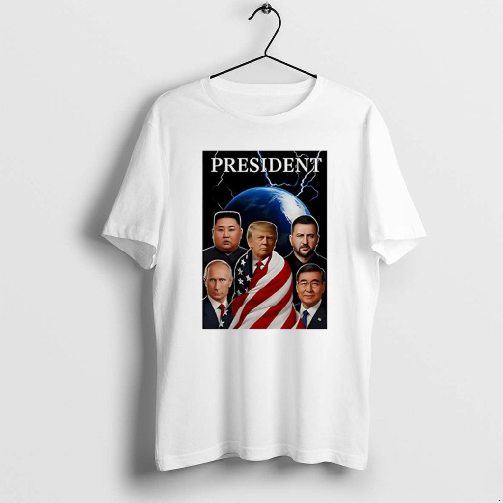 Presidents Global Trump Putin Zelenskyy Kim Jong Un - Adult & Kids T-Shirts, Sweatshirts & Hoodies apparel design preview 1
